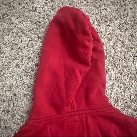 Gap x Disney Red Mickey Mouse Graphic Hoodie Sweatshirt Kids Size Small - Picture 9 of 14